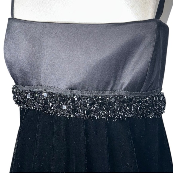 Escada Black  Velvet Elegant Cocktail  Ruched Maxi Dress Sz 36 - Picture 8 of 14